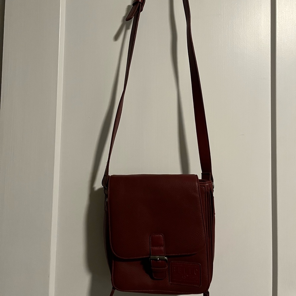 Burgundy Relic Crossbody Purse